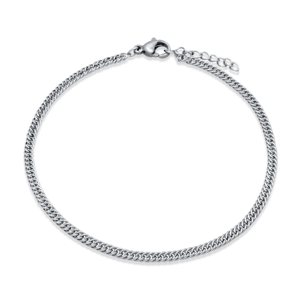 Pakora Silver Bracelet 3MM Βραχιόλι από ανοξείδωτο ατσάλι 316L